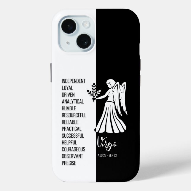 Virgo Zodiac Sign Case-Mate iPhone Case (Back)