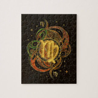Virgo Zodiac Sign Earth element Jigsaw Puzzle