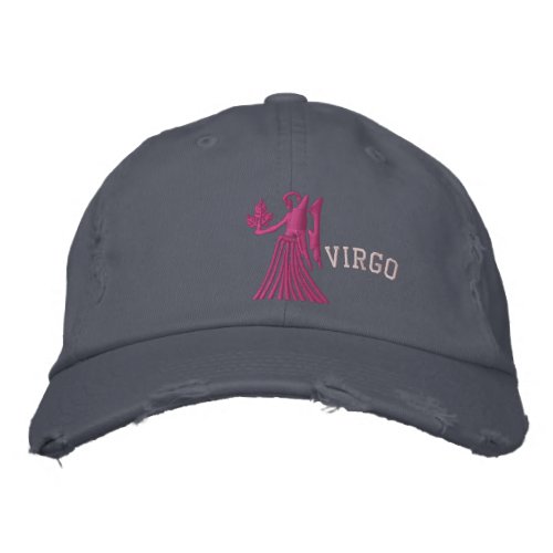 Virgo Zodiac Sign Embroidery August 23 _ Sept 22 Embroidered Baseball Hat