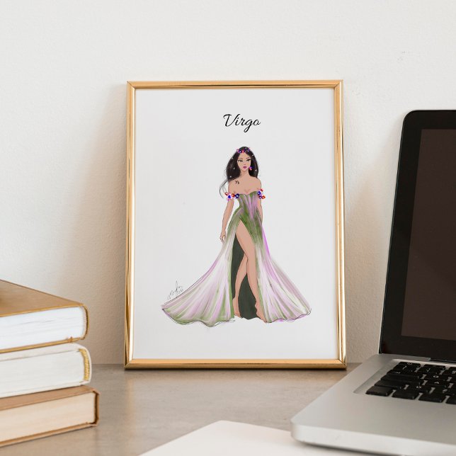 Virgo, zodiac sign, fashion sketch, poster (Creator Uploaded)
