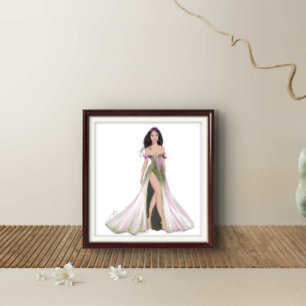 Virgo, zodiac sign, fashion sketch, poster