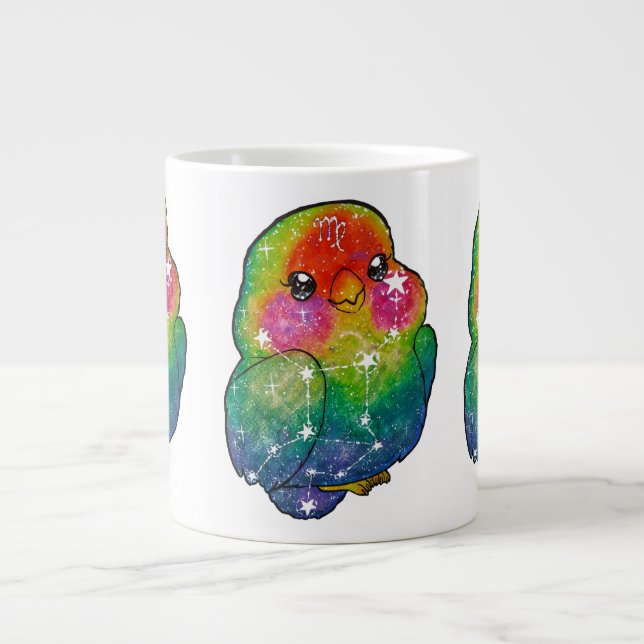 Virgo Zodiac Sign Giant Coffee Mug (Front)
