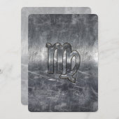 Virgo Zodiac Sign in Grunge Distressed Style (Front/Back)