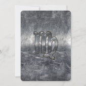 Virgo Zodiac Sign in Grunge Distressed Style (Front)