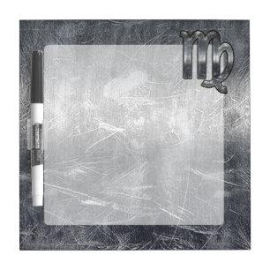 Virgo Zodiac Sign in Grunge Distressed Style Decor Dry-Erase Board