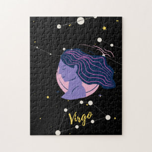 Virgo Zodiac Sign in space Jigsaw Puzzle