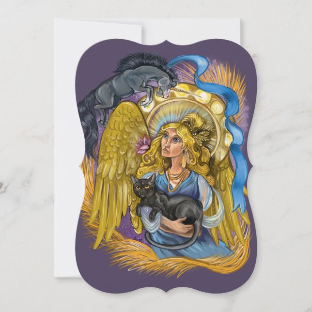 Virgo Zodiac Sign Invitation (Front)