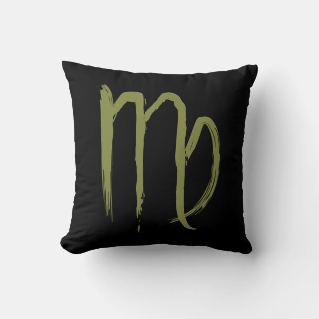 VIRGO Zodiac Sign July August Birthday Astrology Throw Pillow (Front)