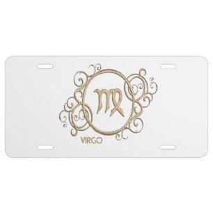 Virgo Zodiac Sign License Plate
