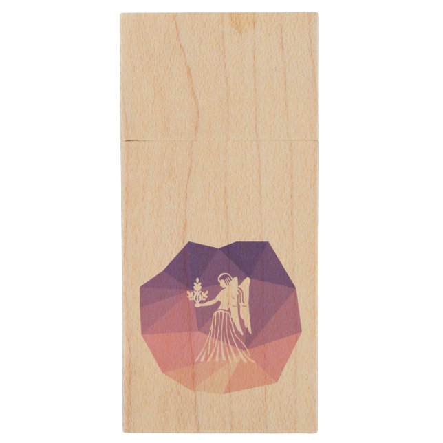 Virgo zodiac sign modern USB 16GB flash drive (Front Vertical)