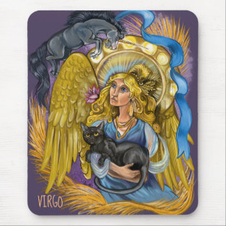 Virgo Zodiac Sign Mouse Pad