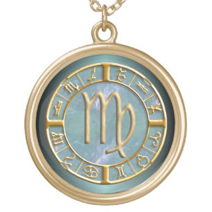 Virgo Zodiac Sign Necklace