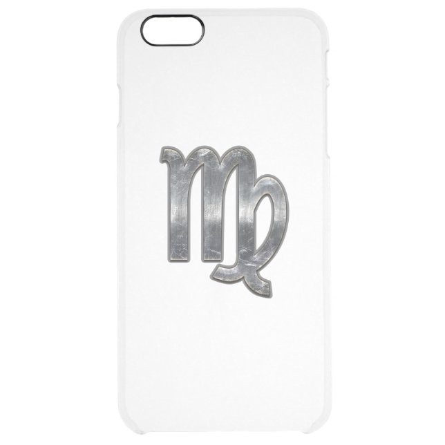 Virgo Zodiac Sign on Green Digital Camo Uncommon iPhone Case (Back)