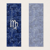Virgo Zodiac Sign on Navy Blue Digital Camo (Front & Back)