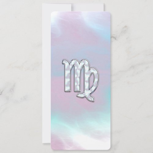 Virgo Zodiac Sign on Pastels Mother of Pearl