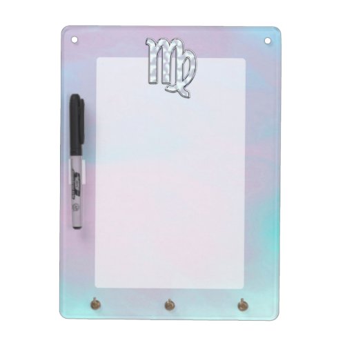 Virgo Zodiac Sign on Pastels Mother of Pearl Style Dry_Erase Board