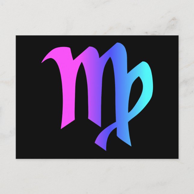 Virgo Zodiac Sign Postcard (Front)