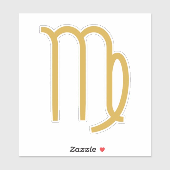 Virgo Zodiac Sign  Sticker (Sheet)