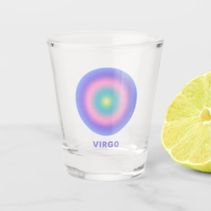 Virgo Zodiac Sign Stylish Gradient Shot Glass