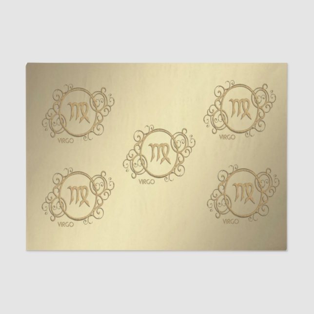 Virgo Zodiac Sign Tissue Paper (Front)