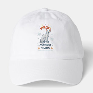 Virgo Zodiac Sphynx Cat Organized Chaos Art Hat