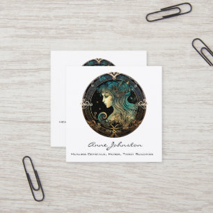 Virgo Zodiac Square Business Card