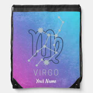 Virgo Zodiac Star Sign Horoscope Constellation Drawstring Bag