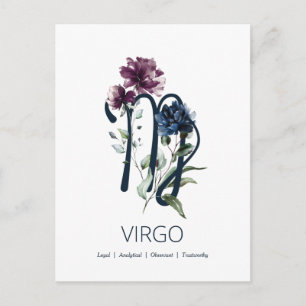 Virgo Zodiac Star Sign Postcard