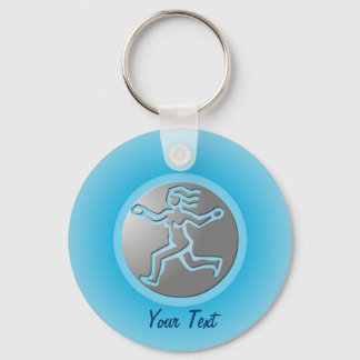 Virgo Zodiac Star Sign Premium Silver Keychain