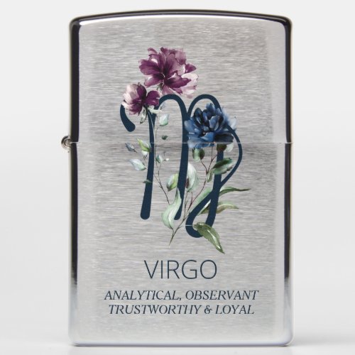 Virgo Zodiac Star Sign Zippo Lighter