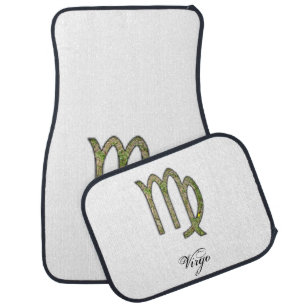 Virgo Zodiac Symbol Element by Kenneth Yoncich Car Mat