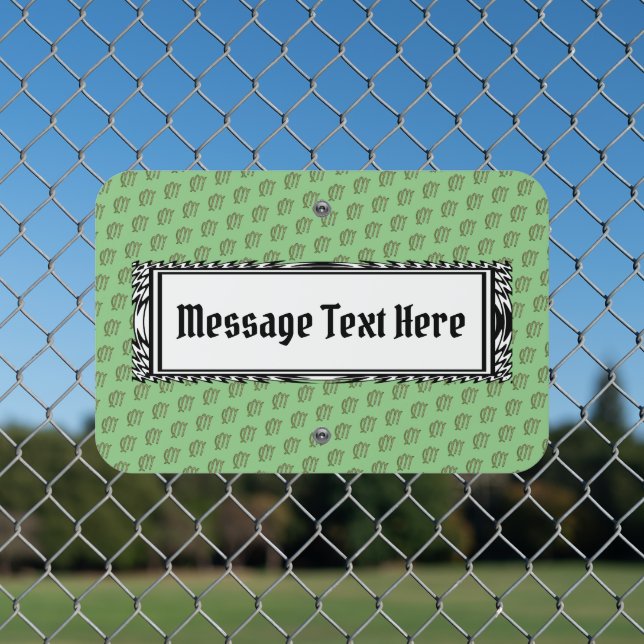 Virgo Zodiac Symbol Element by Kenneth Yoncich Metal Sign (In Situ(Fence))