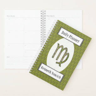 Virgo Zodiac Symbol Element by Kenneth Yoncich Planner