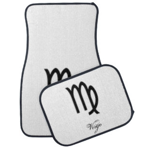 Virgo Zodiac Symbol Standard by Kenneth Yoncich Car Mat