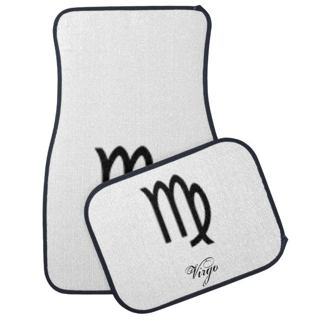 Virgo Zodiac Symbol Standard by Kenneth Yoncich Car Mat (Set)