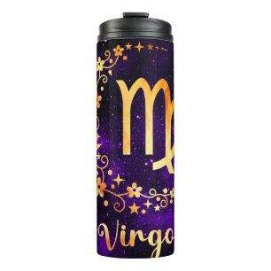 Virgo Zodiac Thermal Tumbler