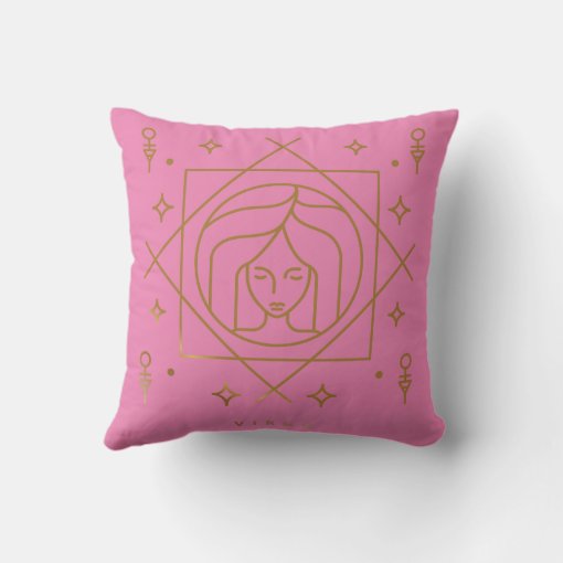 Virgo Zodiac Throw Pillow Zazzle