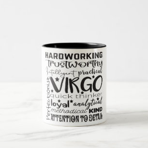 Virgo Zodiac Traits/Astrology Two-Tone Coffee Mug