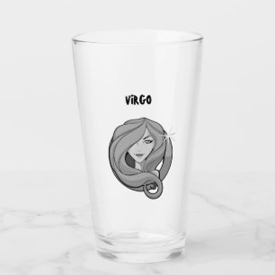 Virgo Zodiac Vector Glass