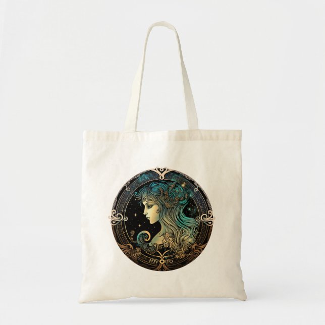 Virgo Zodiac Woman Tote Bag (Front)