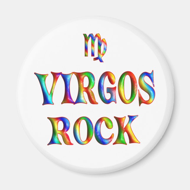 Virgos Rock Magnet (Front)