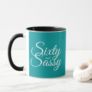 Viridian Green 60 and Sassy 60th Birthday Mug