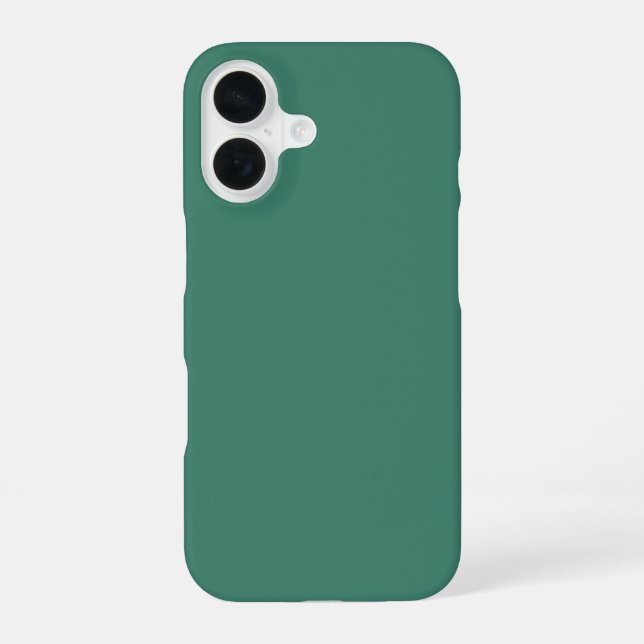 Viridian Solid Color iPhone Case (Back)