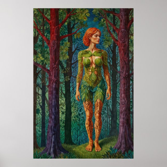 “Viridra’s Portrait” -  Veins of the Canopy     Poster (Front)