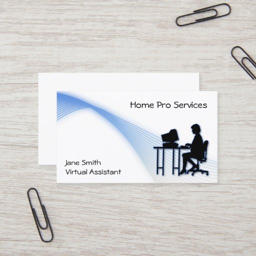 Customizable Virtual Assistant Business Card