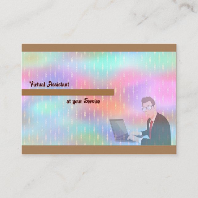 Virtual Assistant Business Card Design (Front)