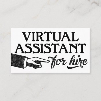 Virtual Assistant Business Cards - Cool Vintage by NeatBusinessCards at Zazzle