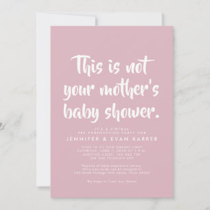 Virtual baby girl shower invitation