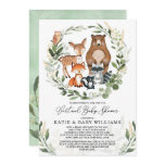 Virtual Baby Shower | Greenery Woodland Animals Invitation Virtual Baby Shower | Greenery Woodland Animals Invitation