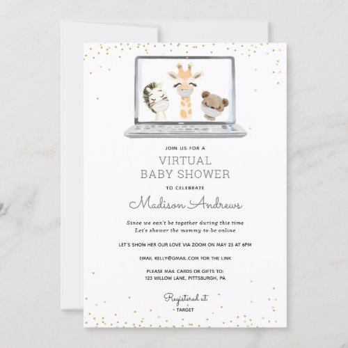 Virtual Baby Shower Invitation